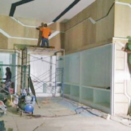 king power interior facade construction