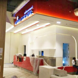 king power interior construction retail area